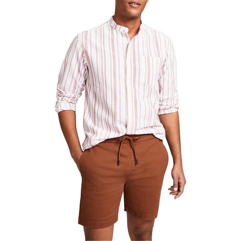 And Now This Men's Brushed Twill Everyday Short Emperador Size S 12553